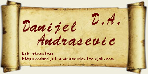 Danijel Andrašević vizit kartica